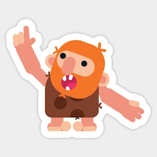 Just the Caveman Oovan Sticker